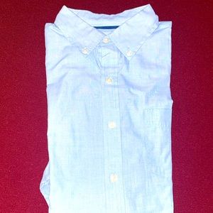Baby blue long sleeve button by Crofton barrel